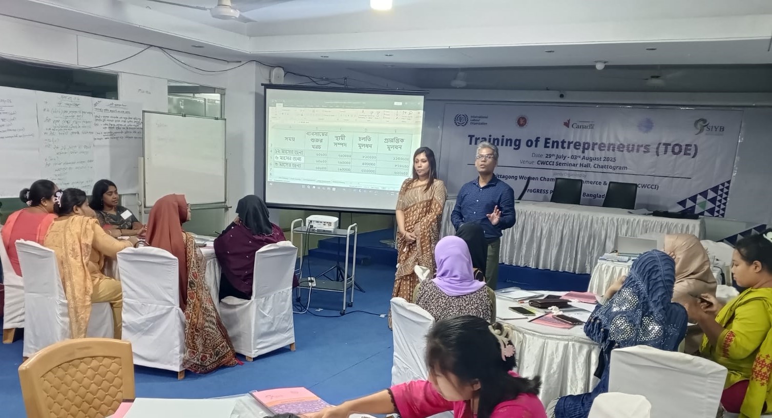 “Training of Entrepreneurs (ToE) on SYB (Start Your Business)” শীর্ষক ছয়দিন ব্যাপী প্রশিক্ষণের ৫ম দিনের কার্যক্রম
